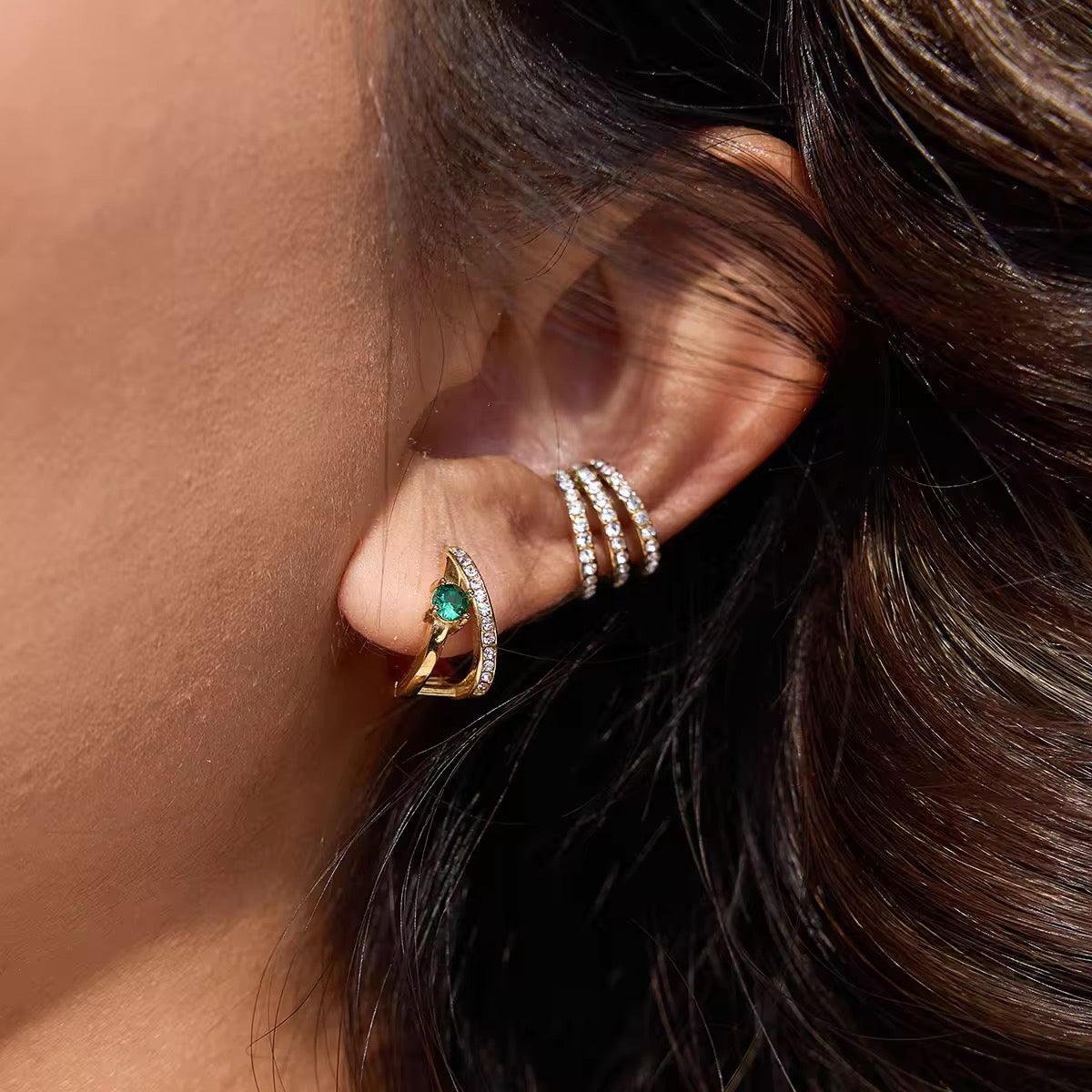 Triple Luxe Ear Cuff