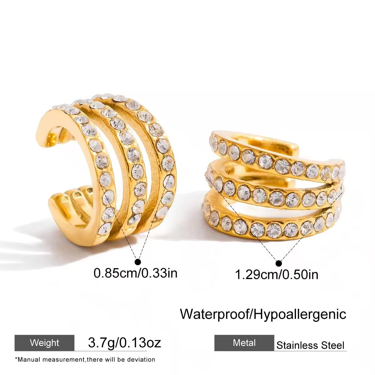 Triple Luxe Ear Cuff