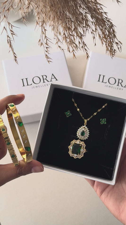 Emerald Green Jewellery Set